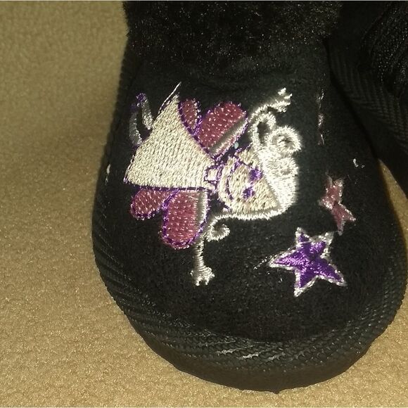⬇️⬇️⬇️Ositos Girl's Black Fairy Boots - Picture 2 of 9